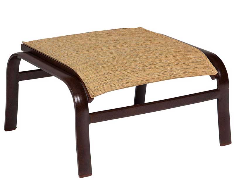Belden Padded Sling Aluminum Ottoman by Woodard - Image 2